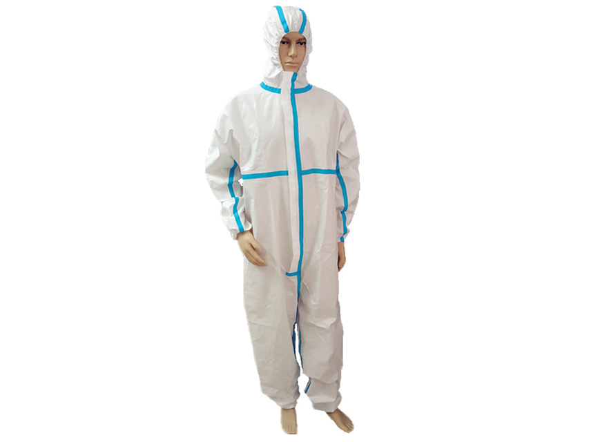 TAPED SEAM INSULATION COVERALL - TYPE 4B-5B-6B - S - DISPOSABLE