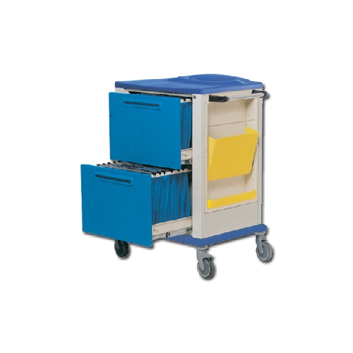 RECORD HOLDERS TROLLEY 2 LARGE DRAWERS