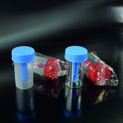 STOOL CONTAINERS WITH SCREW CAP AND SPOON