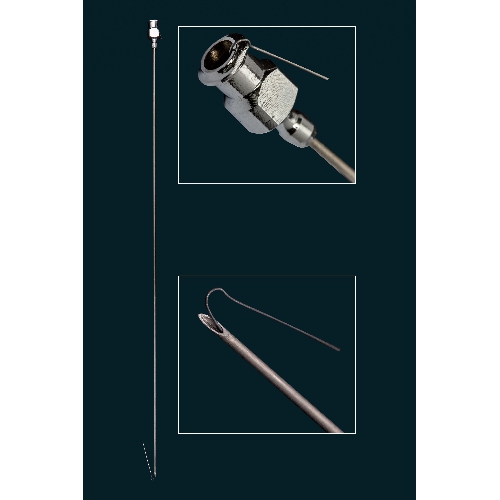 LUER LOCK TĒRAUDA ADATA, ø 1,2MM, GARUMS 300MM, IEPAKOJUMĀ 2GAB