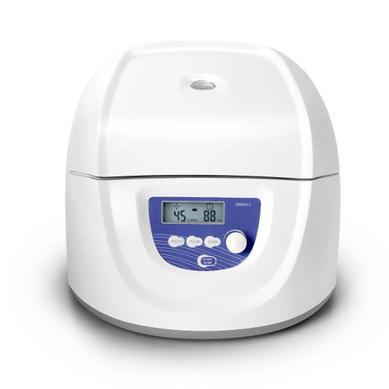 LĒNGAITAS CENTRIFŪGA 300-4500 APGR./MIN/2490XG AR PLASTMASAS ROTORU 8X15ML, 12X10ML - APAĻAIS DIBENS