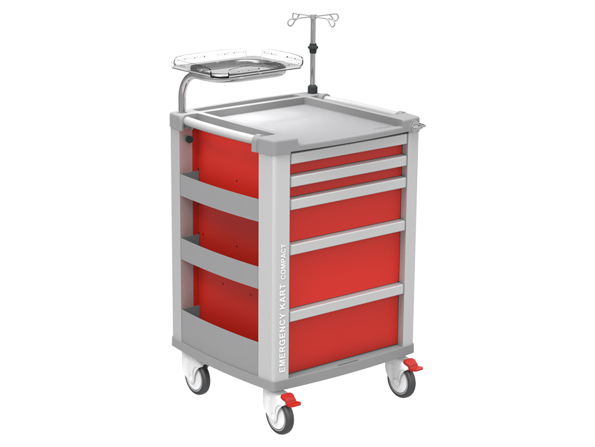 Pirmās palīdzības ratiņi - sarkanie