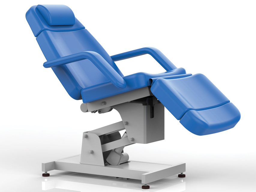 Amira krēsls. Elektriski zils