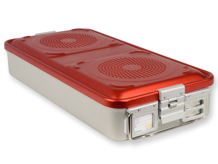 Konteineris ar filtru-liels h 100 mm-sarkans