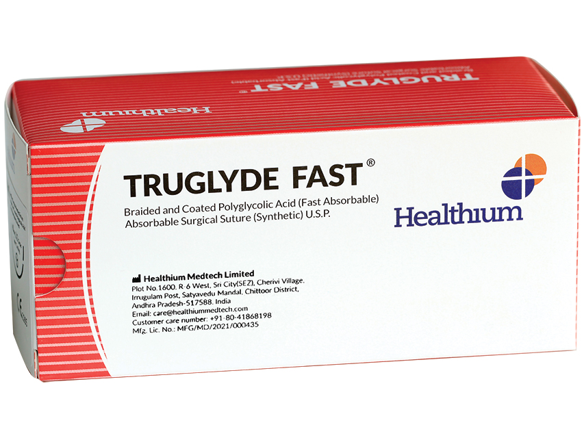 Ķirurģiskais diegs/truglyde/ātri absorbējams 5/0 aplis, 1/2 adata 17mm-75cm/nekrāsots N12