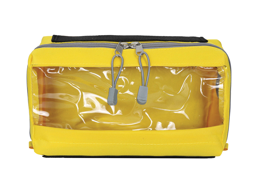 E2 taisnstūra soma ar lodziņu, dzeltena