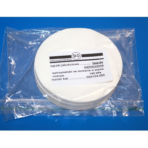 Filtrpapīri, apaļi, 180 mm diam., mīksti, lēnai filtrācijai, N100