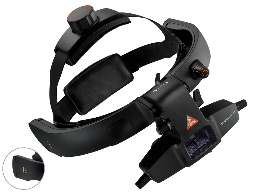 HEINE OMEGA 600 LED netiešais oftalmoskops. C-008.33.610