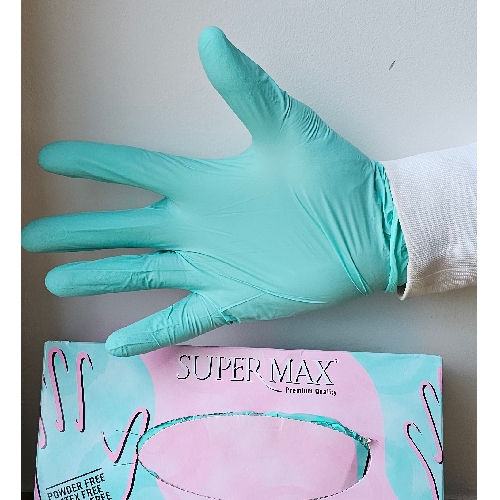 Nitrila cimdi Supermax b/p TIRKĪZA S N100
