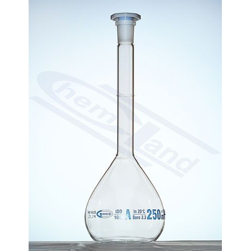 Mērkolba, 200 mL, A klase, NS 14/23, ar stikla aizbāzni