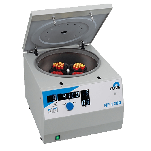 Vidējas ietilpības galda centrifūga ar dzesēšanas funkciju NF 1200R