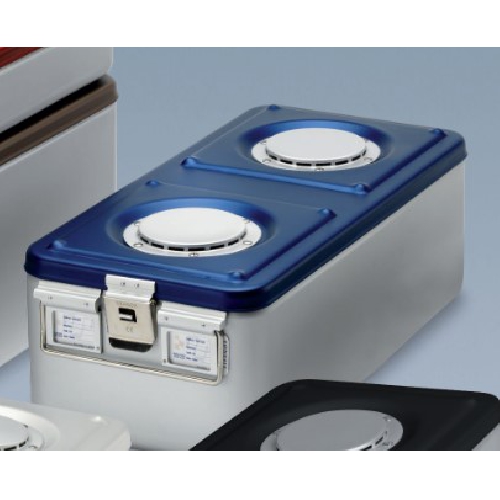 Alumīnija konteineris ar 1 vārstu 58x27x19.5 zils