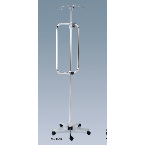 Infūzijas statīvs uz riteņiem (no nerūsējošā tērauda)