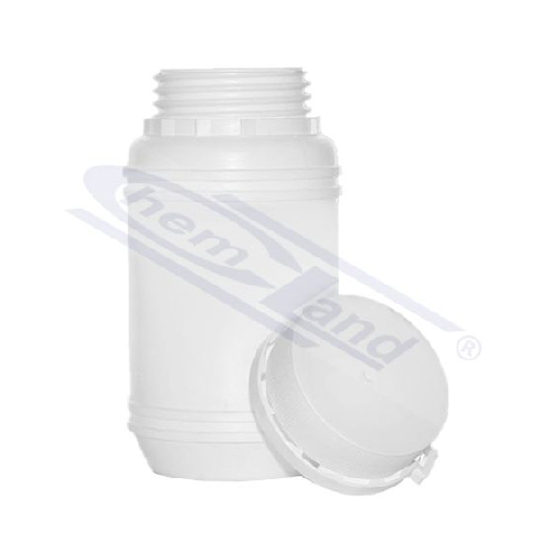 Baltas plastmasas trauks 300 ml, skrūvējams trauka vāks