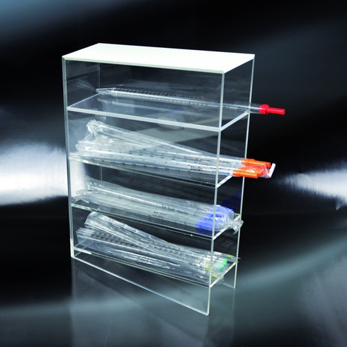 in pmma. 4 shelves. dim.300x100x420mm1pcs