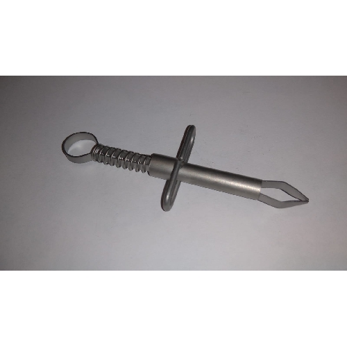 Ērču pincete ar rokturi , ar asiem galiem 8.5cm