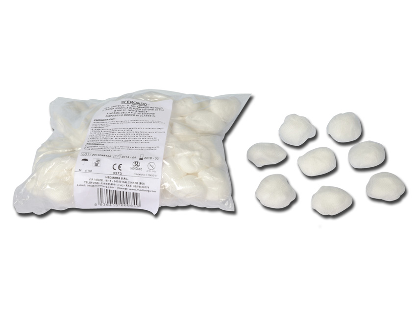 Kokvilnas marles tamponi Ø30mm N100