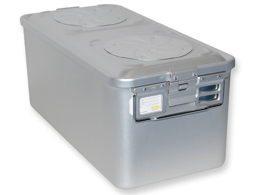 b.s. konteiners ar vārstu, liels h 260 mm - pelēks