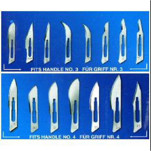 Sterili skalpeļa asmeņi Nr.15 N100