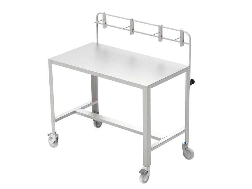 Instrumentu galds ar 1 plauktu un statīvu instrumentu pakarināšanai