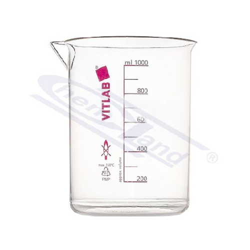 PP plastmasas krūze ar zilu gradāciju 150ml.