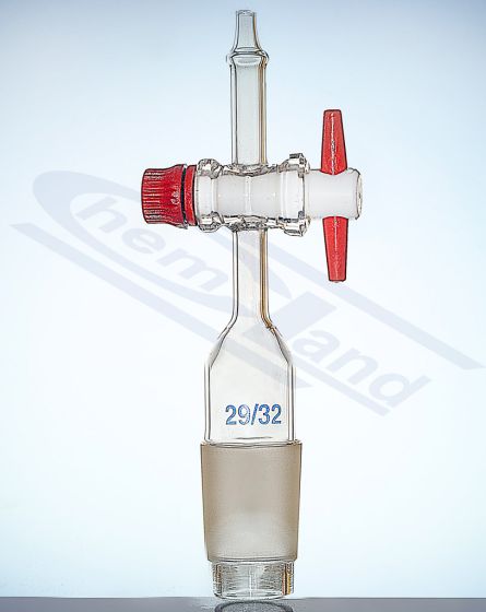 aizbīdnis - konuss 24/29 aizbīdnis PTFE savienojums taisns GLASSCO