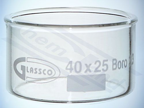 kristalizācijas trauks bez izlietnes 00300ml 095x055 GLASSCO