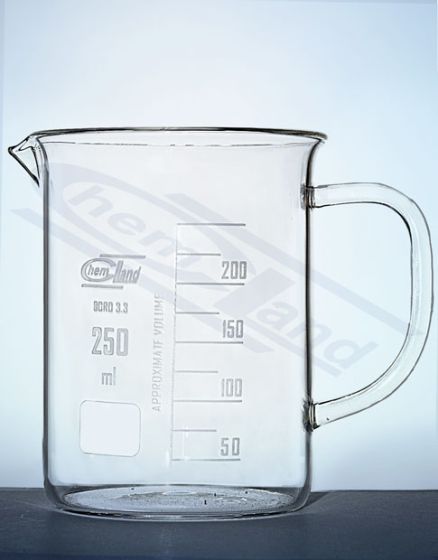 mērglāze zemas formas ar rokturi 01000ml borosilikāta stikls