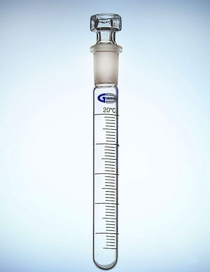 Mēģenīte Egertz ar aizbāzni stikla dobi 030ml, 19/26, 25x150mm