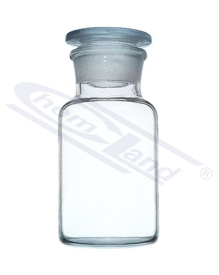 pudele ar aizbāzni caurspīdīga ar platu kakliņu 10000 neitrāls stikls