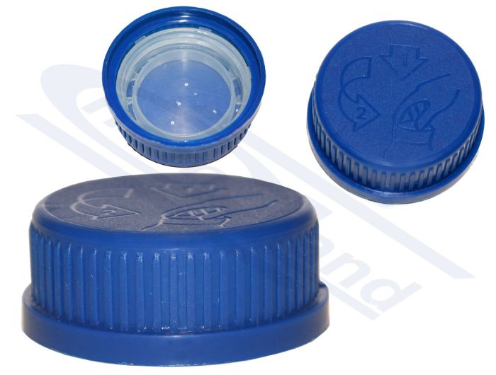 Skrūvējamais vāciņš GL 45 zils drošs slēdzis