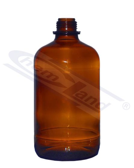 pudele dozatoram un biretei 2500ml stikla dzintara krāsā