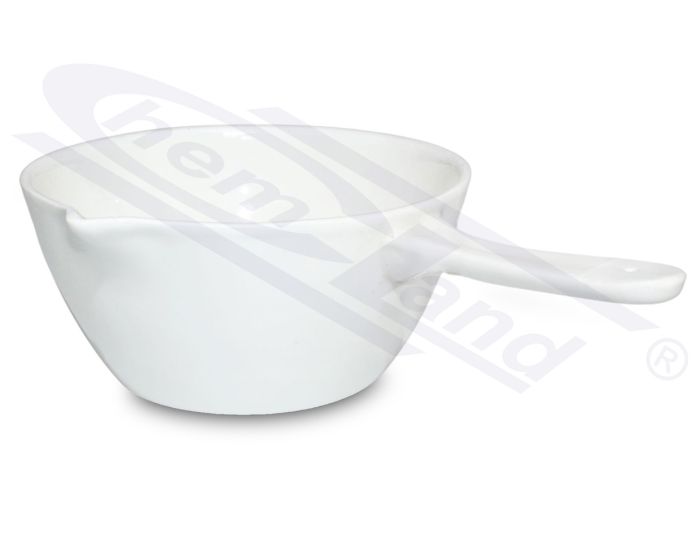 Porcelāna tvaicētājs ar rokturi - Casserola 0060ml, izmērs fi 70 x h 35 mm