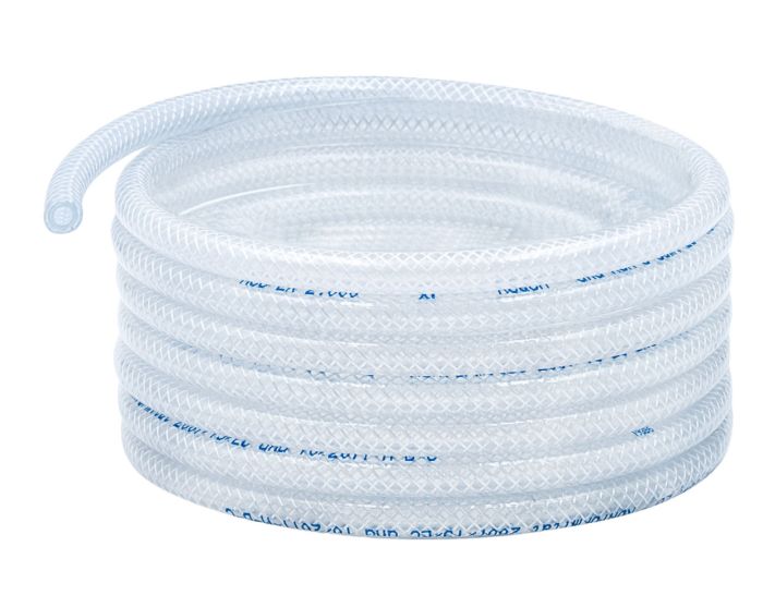 caurules PVC ar pastiprinošu siksnu iekšējais diametrs. 08 ārējā 14