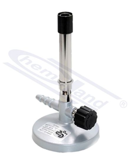 Bunsena deglis ar vārstu - tīkla gāze - Vācija D I N DVGW-Reg. - Nr. NG-2211AN0134 h-155mm