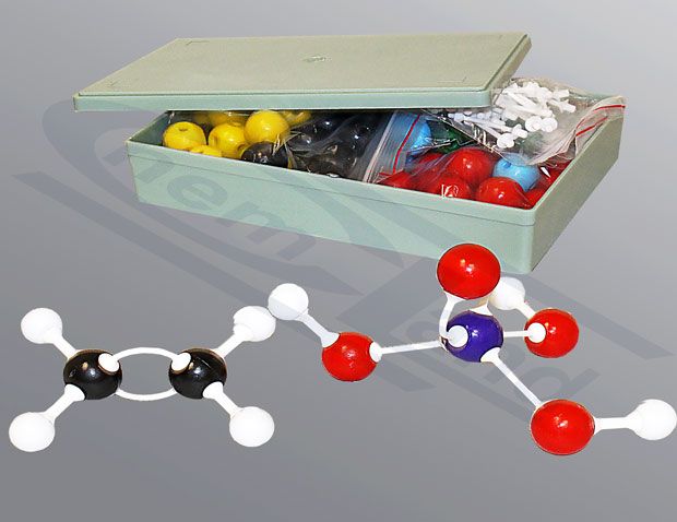 atomu modeļu komplekts - lielais komplekts