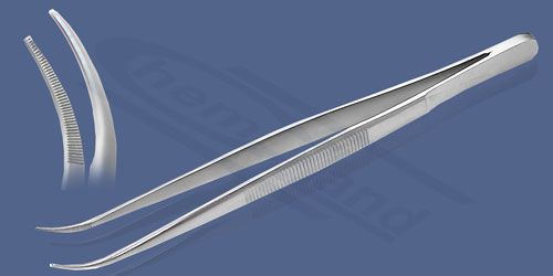 Pārsienamās knaibles asas, izliektas no tērauda 18-8 garums 200 mm