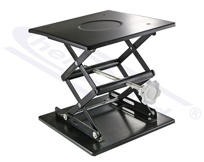 nerūsējošā tērauda domkrats - melni krāsots 150x150 h275