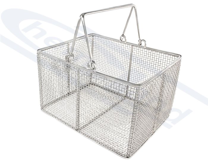 Kvadrātveida grozs sterilizācijai 250 x 200 x 150 AISI 304