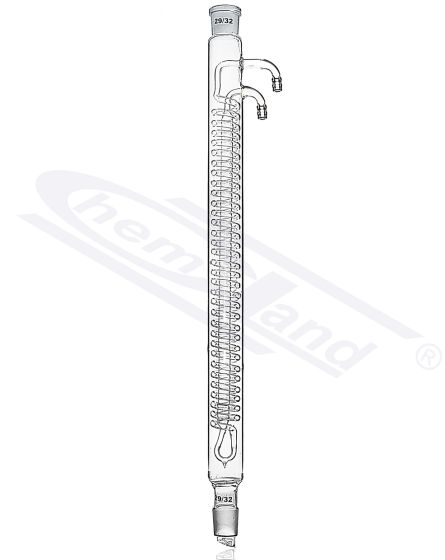 Kondensators atbilstoši Dimroth garumam 300mm 2x 29/32 stikla savienotājs