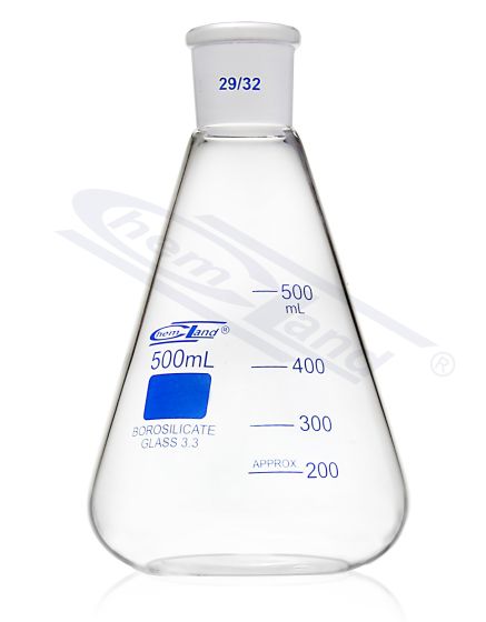 konusveida kolba NS .29/32 vāciņš. 02000ml CHEMLAND NEW LINE