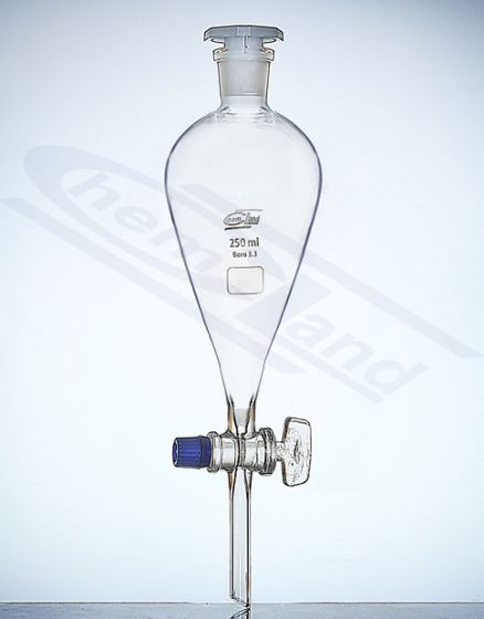 Atdalāmā piltuve ar ligzdu Squib 19/26 aizbīdnis stikls 0060ml