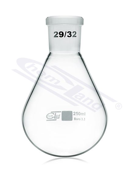 Iztvaicēšanas kolba bumbiera formas 00250ml NS 29/32 CH