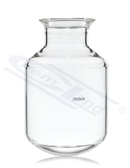 reakcijas kolba cilindriska 2000ml, atloks 100mm