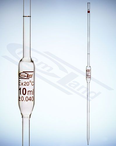 mērinstrumenta pipete viena zīme 003ml cl.B CHEMLAND