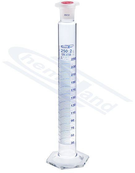 CHEMLAND NEW LINE mērcilindrs ar PP A klases aizbāzni CERTIFIKĀTS 0500ml