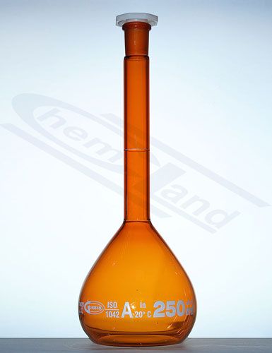 mērkolba ar partijas sertifikātu. dzintara krāsas A klases 1000ml GLASSCO NS 24/29