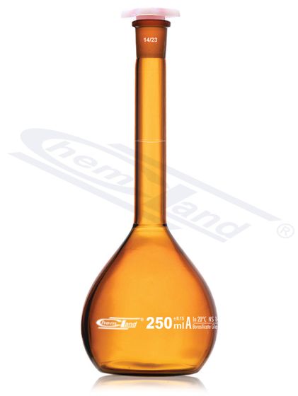 konusveida kolba CHEMLAND NEW LINE ar CERT. dzintara kl.A 0005ml ligzda 10/19