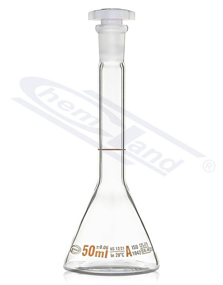 mērkolba TRAPEZOIDAL 25ml - 10/19, brūna, A klases skala ar sertifikātu