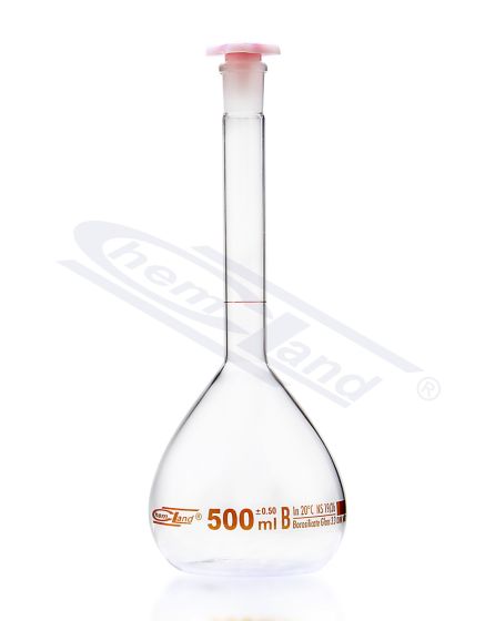 mērkolba cl.B 1000ml, 24/29 - brūna, CHEMLAND NEW LINE